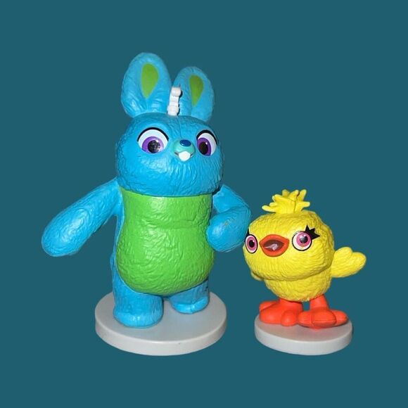 Blue Bunny & Ducky Set Disney Pixar PVC Cake Topper Figure Toy Story 4  B16 - Picture 5 of 5